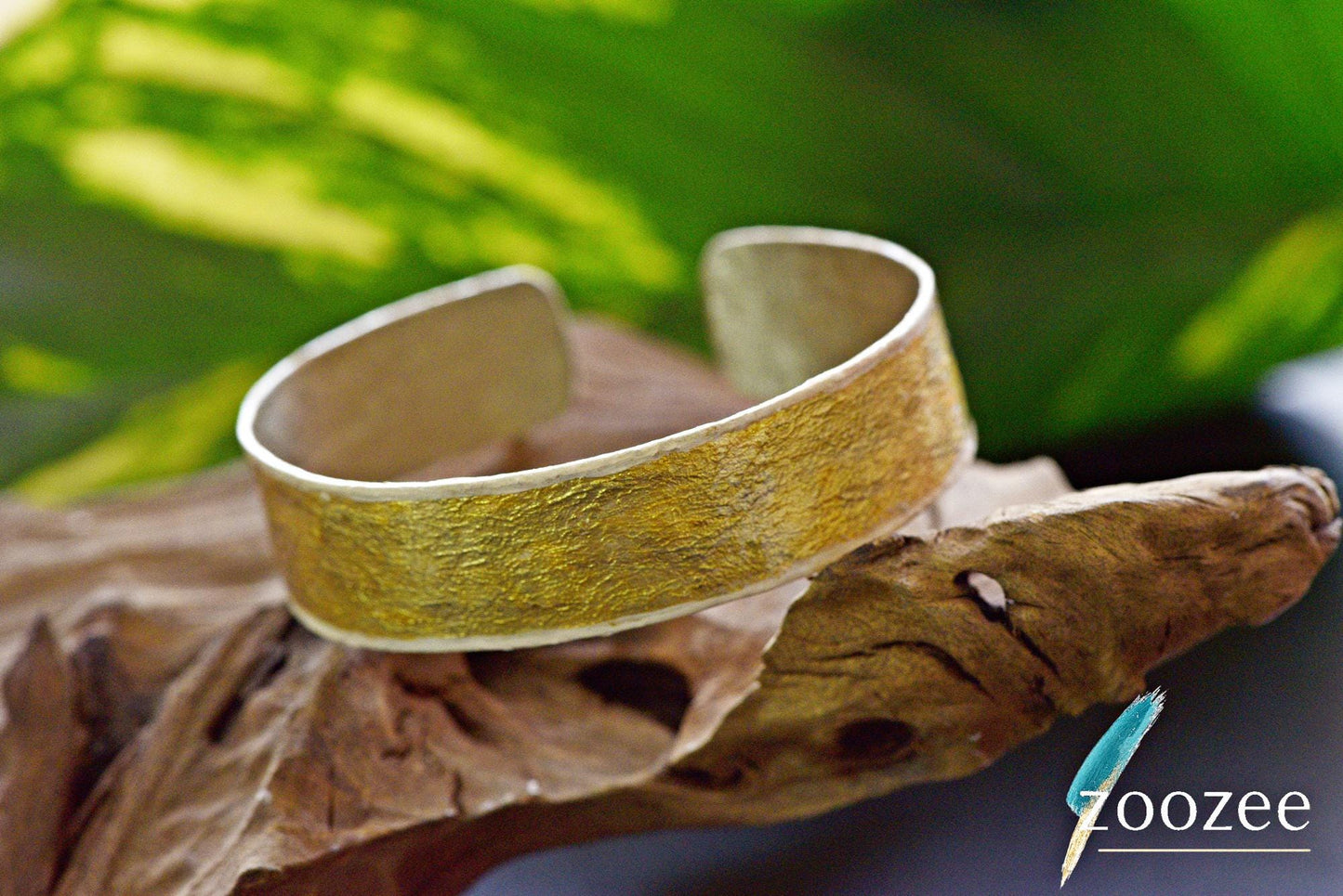 Handpainted Alpaca Cuff Bracelet – Abstract Wearable Art, Made in Greece