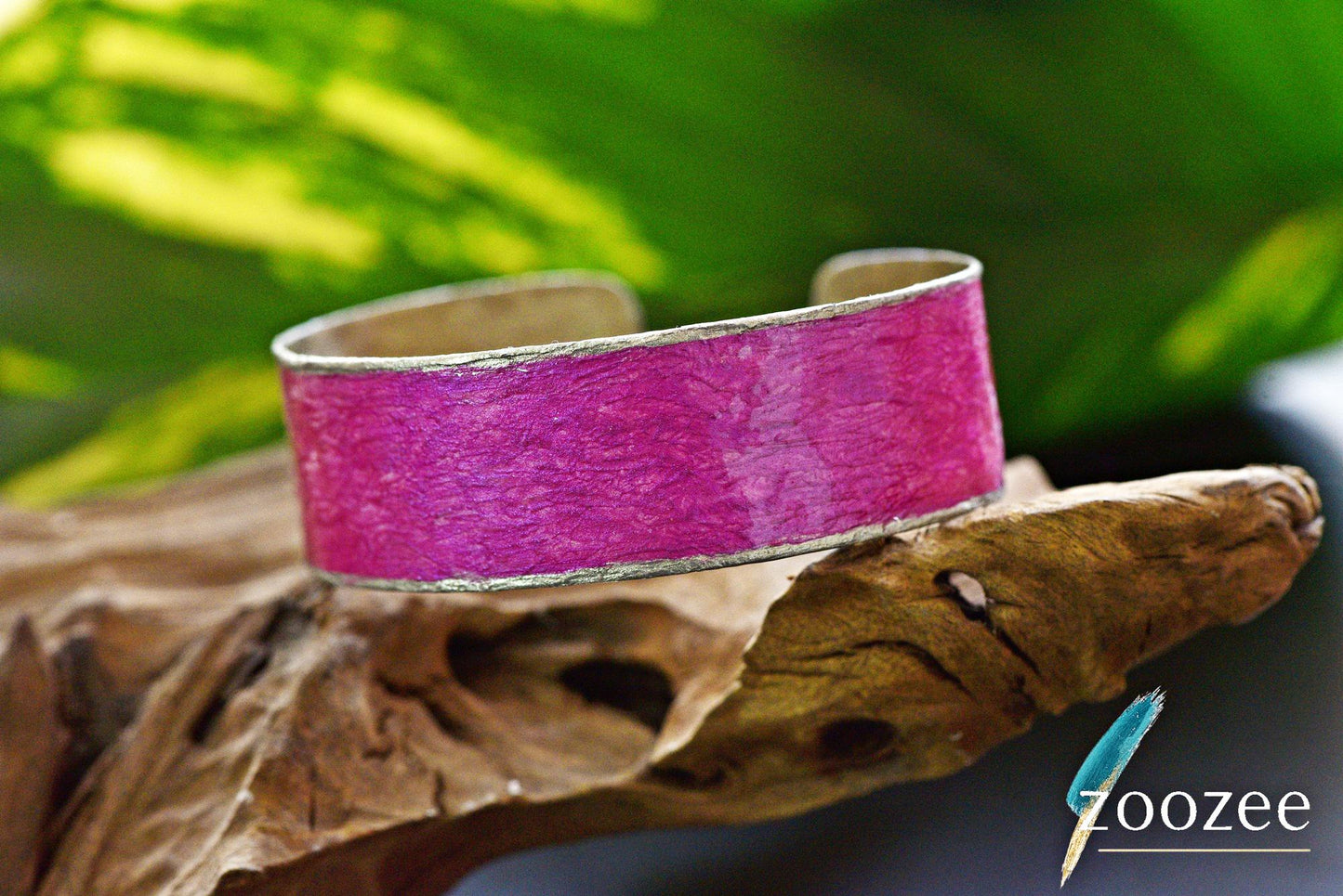 Handpainted Alpaca Cuff Bracelet – Abstract Wearable Art, Made in Greece
